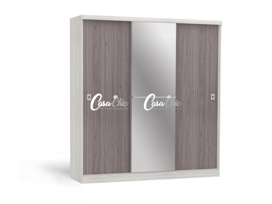 Guarda Roupa Armario Roupeiro Kappesberg S363 Espelhado 03 Portas 2.03 m